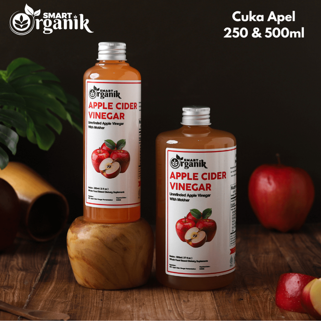 

Cuka Apel Murni Asli /Diet Detoks / Apple Cider Vinegar With Mother Cuka Sari Apel Smart Organik