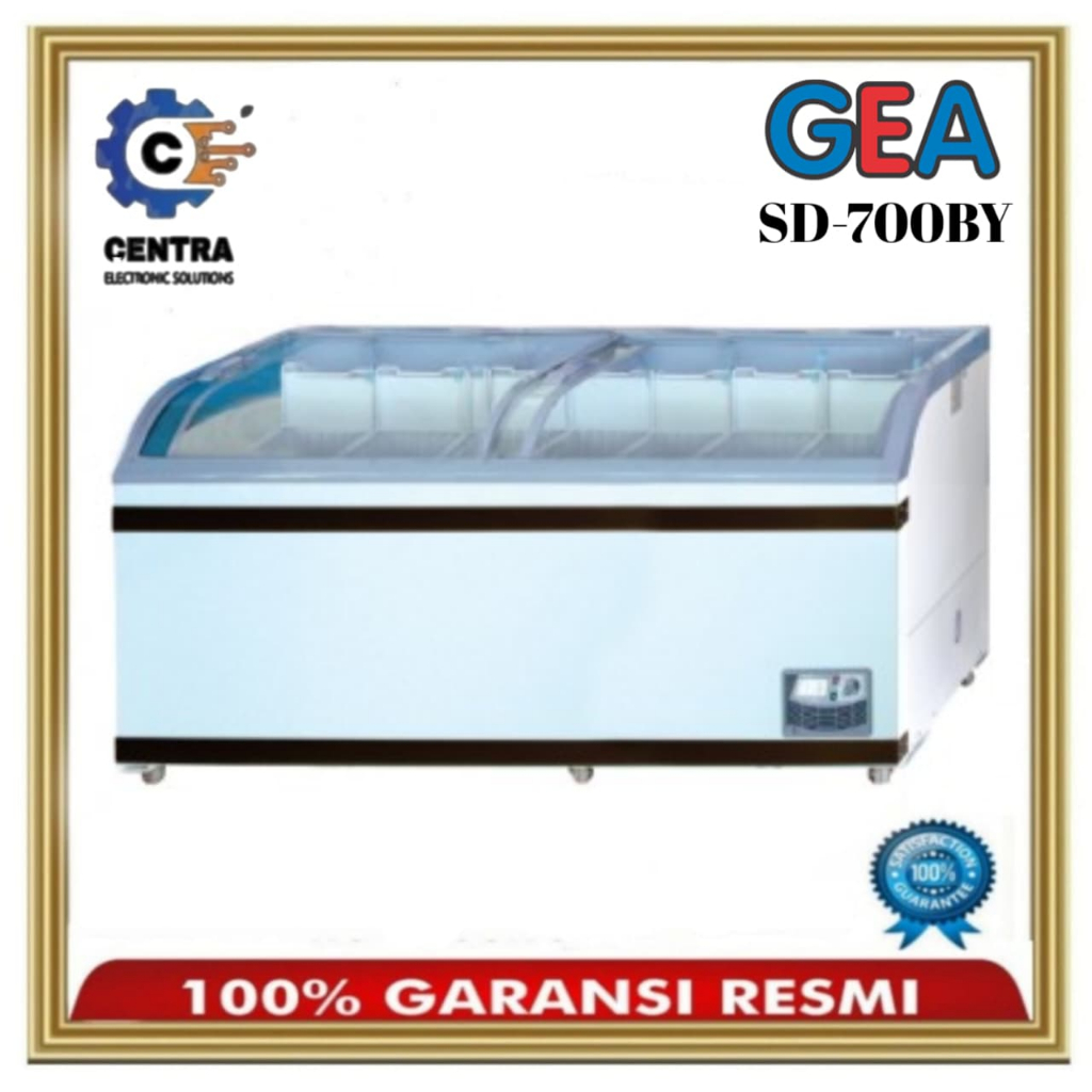 Sliding Curve Glass Freezer GEA 700 Liter SD-700BY