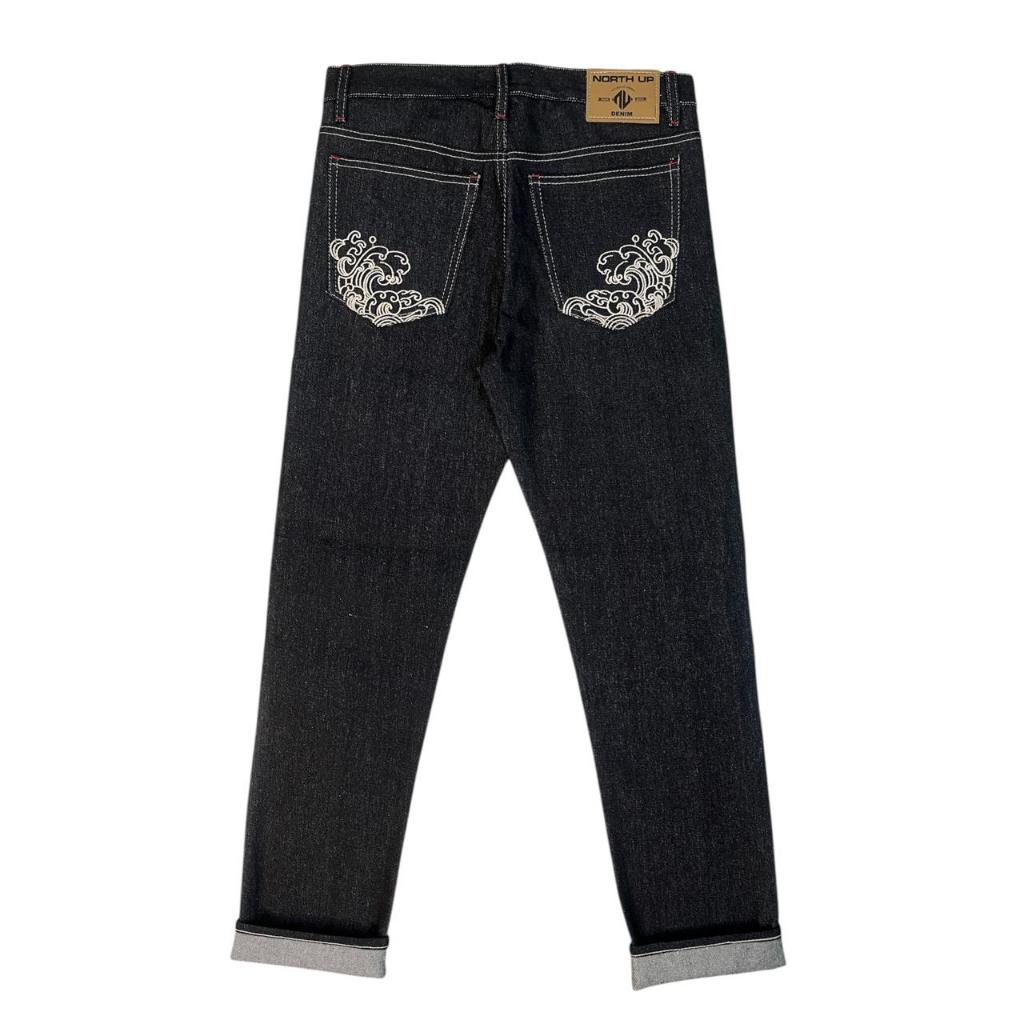 North Up Celana Jeans Denim Pria Denim Salvedge Raw Denim