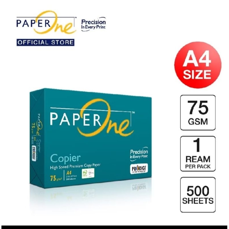 

Kertas A4 75Gsm PaperOne 1Kg 200 Lembar