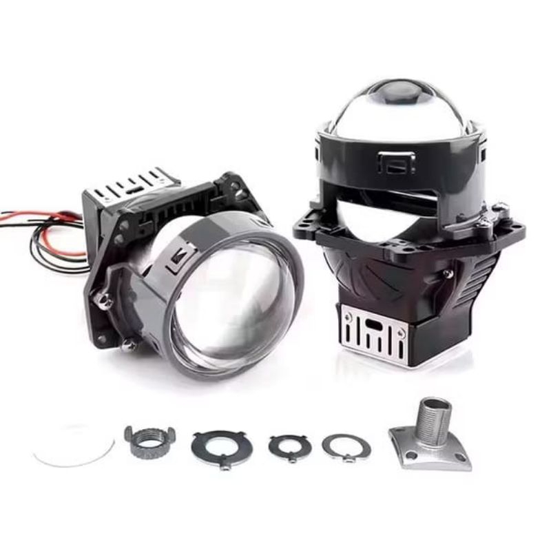 Cicilan Murah 0 Lampu BILED IPHCAR P10 3 Inch 65W Bi Led
Projector Blue Lens Flat Projie Headlamp Mo