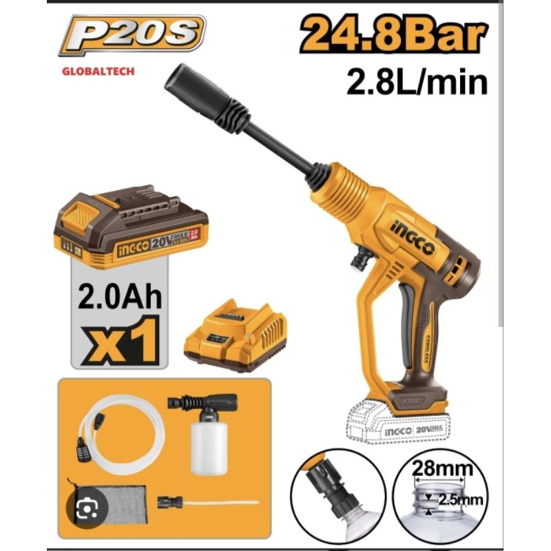 MESIN JET CLEANER ﻿CORDLESS 20 INGCO CPWI20362