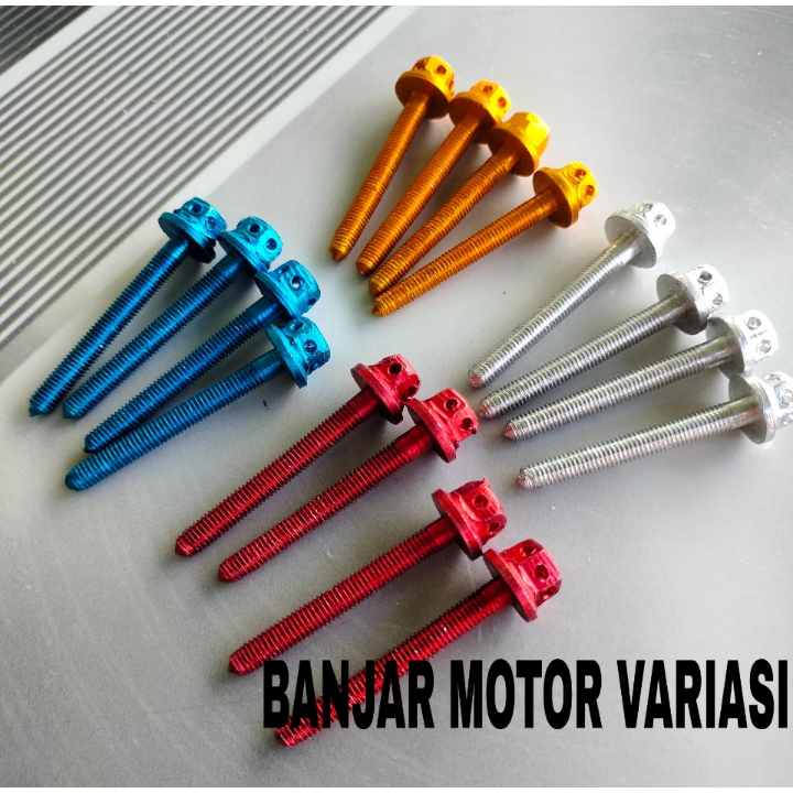4 PCS baut visor panjang 5cm Yamaha nmax Lexi aerox baut visor nmax 155 baut whindshield anti jebol