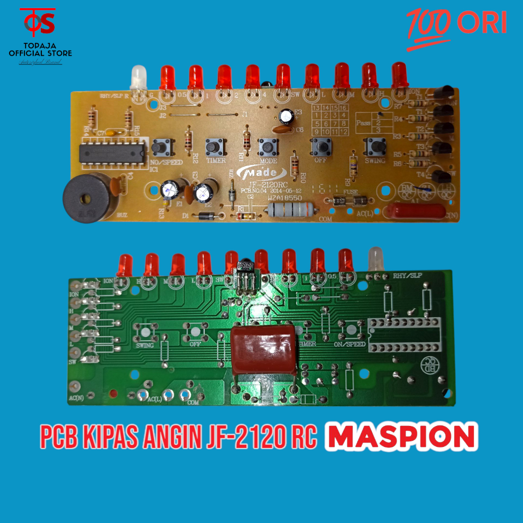 Modul PCB Kipas Angin MASPION JF 2120 RC - PCB Kipas Angin Maspion Box Fan JF-2120RC