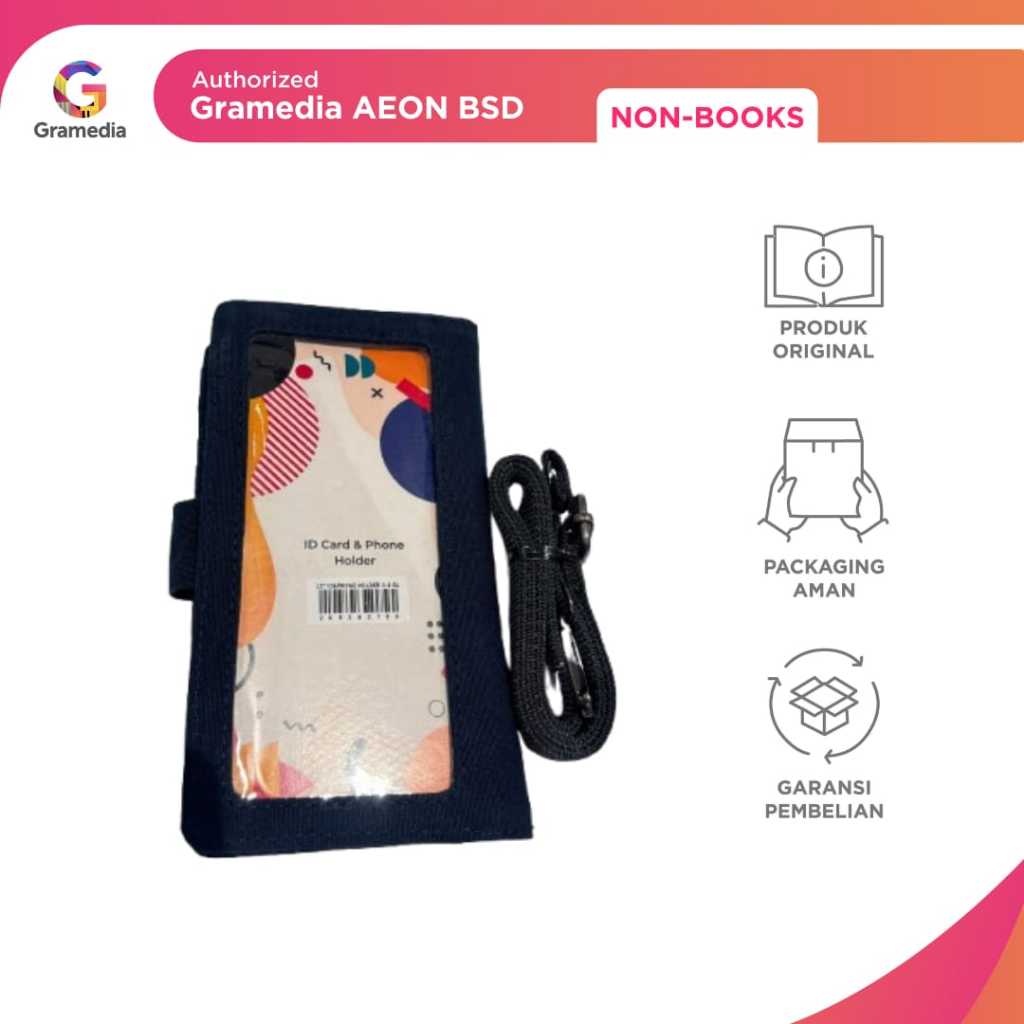 

GRAMEDIA BSD CITY - LCT ID CARD & PHONE HOLDER X-5 BLUE