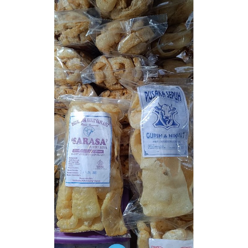 

Dorokdok Kulit Sapi Asli Khas Garut 100GR