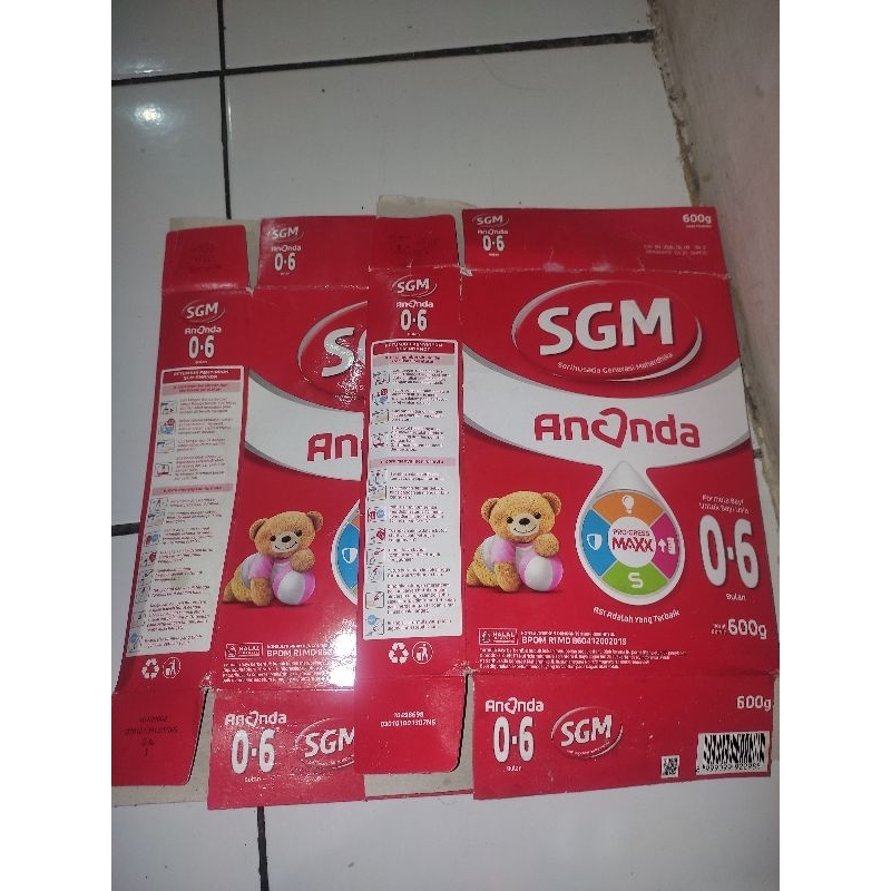 kardus bekas sgm 600gr