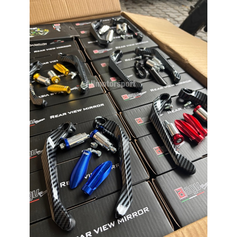 Proguard sabit Stang Carbon AGV RACING Universal Motor Beat Street Vixion Verza Jupiter Z MX King Va