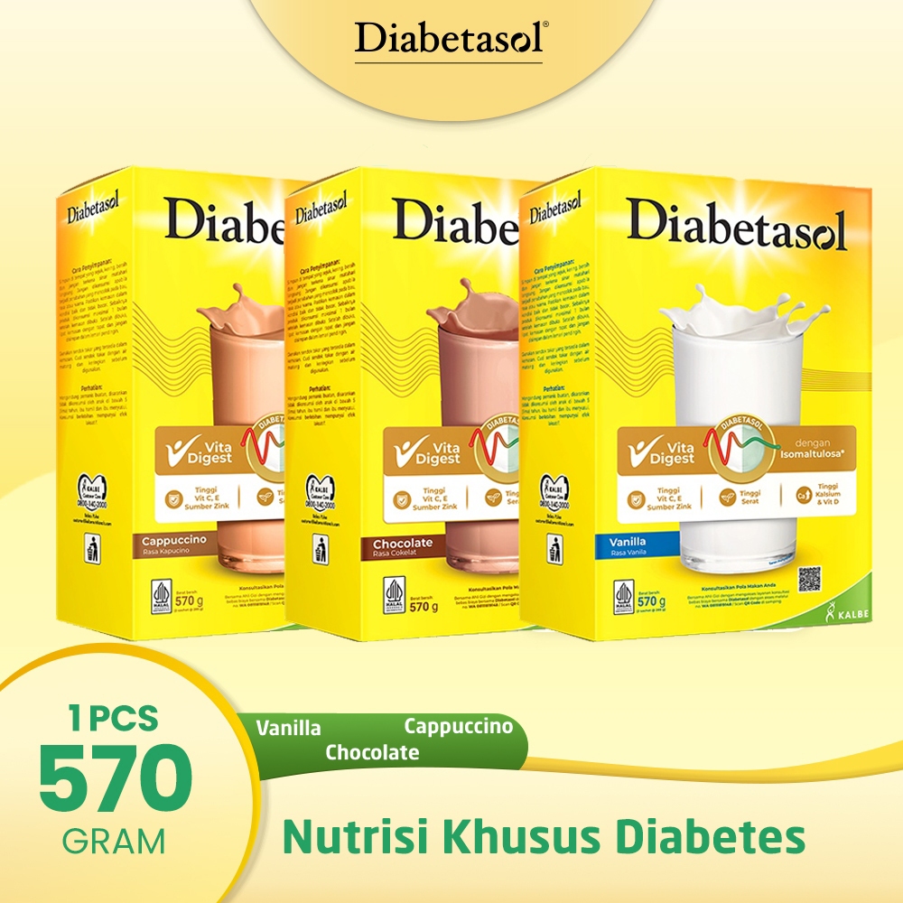

Diabetasol 570gr - Diabetasol Susu Nutrisi Khusus Diabetes 570 gr