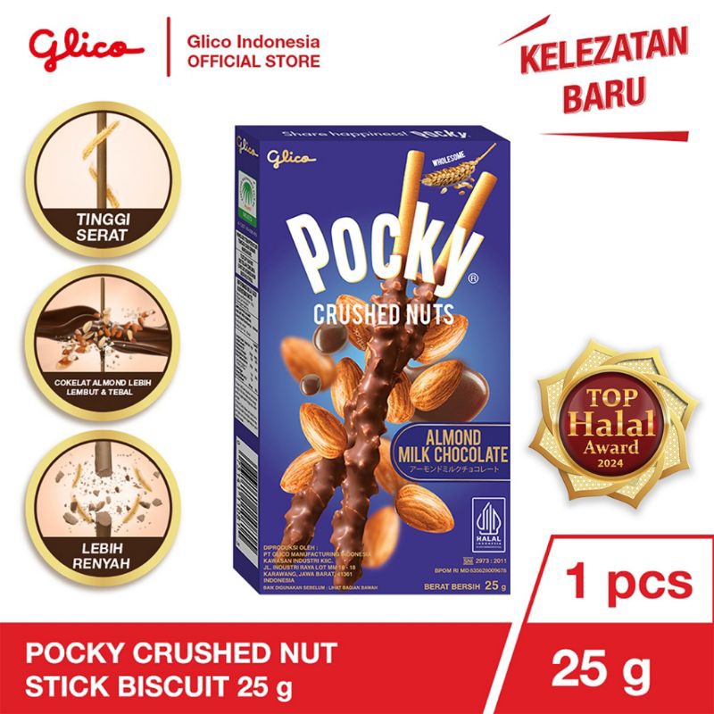 

Glico Pocky Crushed Nuts Almond Milk Chocolate 25 gr