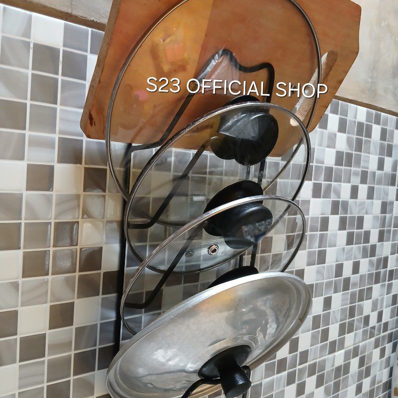 {PENGIRIMAN 24 JAM} Rak Tutup Panci Besi Tebal/Cantolan Tutup Panci/Hanger Tutup Panci/Gantungan