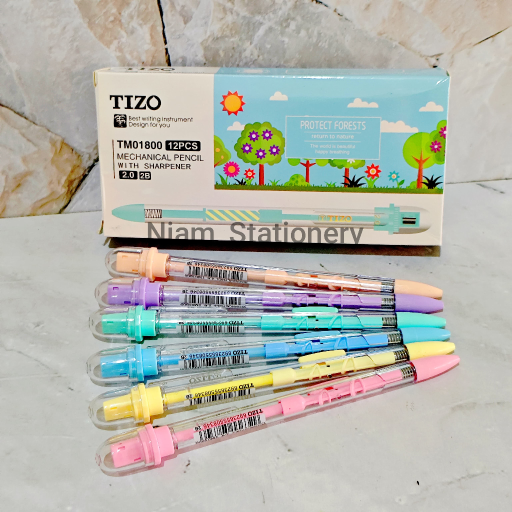 

Azka_Niam ECER ( 1 PCS ) Pensil Mekanik Tizo 2.0 mm Mekanik Pensil Tizo 2.0mm