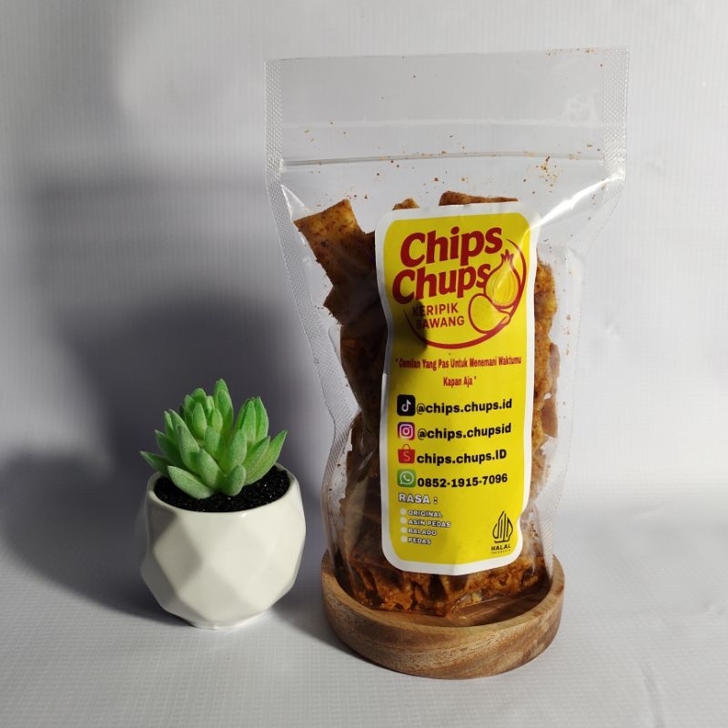 

Snack Keripik - Keripik Bawang - Snack - ChipsChups Pouch 120g