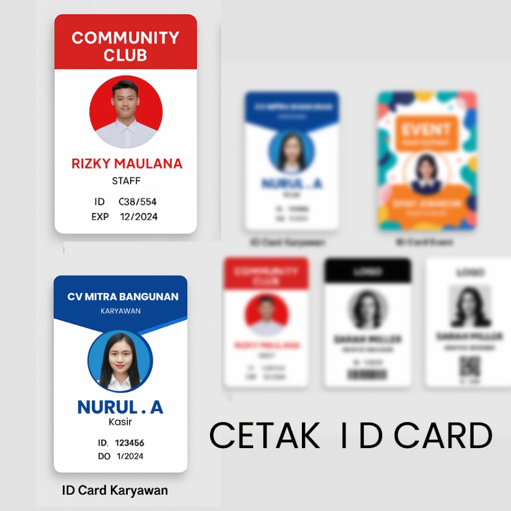Cetak ID Card Custom Design
