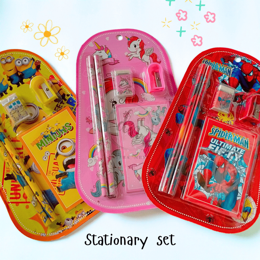 

STATIONARY SET PENSIL NOTES PENGHAPUS RAUTAN - SATU SET ALAT TULIS ANAK KARAKTER