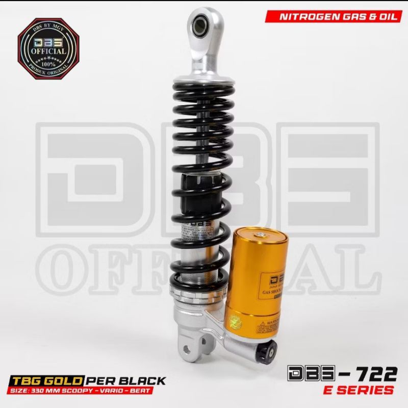Shockbreaker shock DBS 722 E series shock belakang tabung bawah motor Vario 125 old new Vario 150 ol