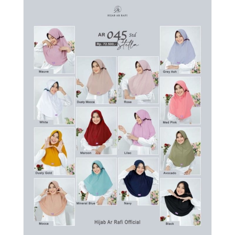 AR 045 standar Hijab instansi Hijab Serut Jilbab branded Hijab Arrafi JIilbab Arrafi Arrafi Hijab Si
