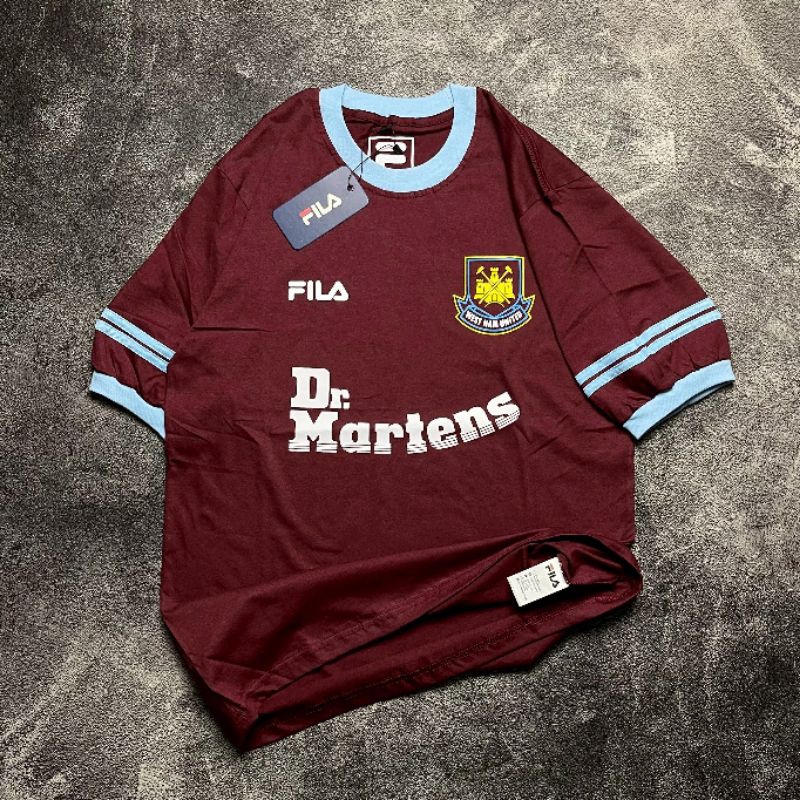 T-shirt Ringer Tee Fila West Ham United Spesial Brand Ambassador Dr.Martens