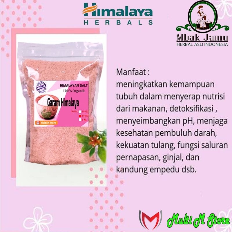 

[ORI] Garam Himalaya Kualitas Export 500 Gram | Natural Pink Salt Original