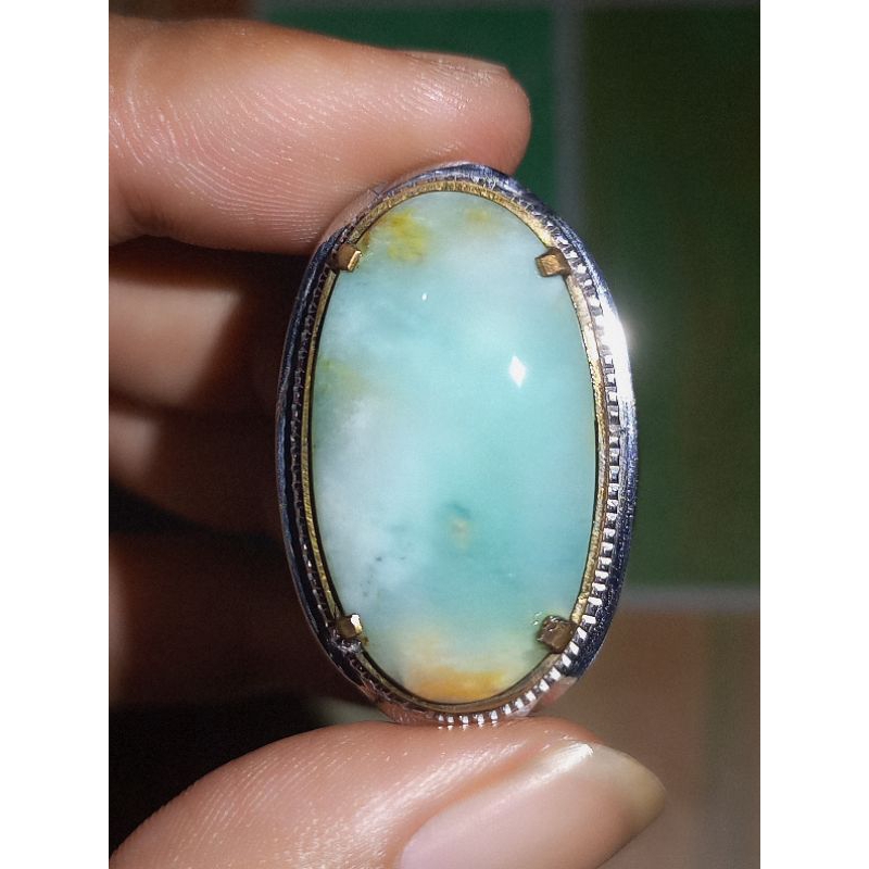 Natural Batu Pancawarna Garut Biru Tosca