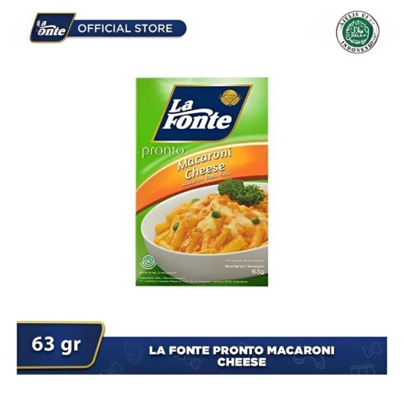 

La Fonte Makaroni Pazto Instan Keju 63G