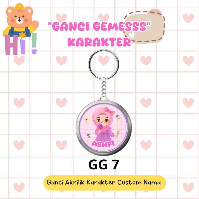 GANCI GEMESSS | GANCI AKRILIK CUSTOM NAMA