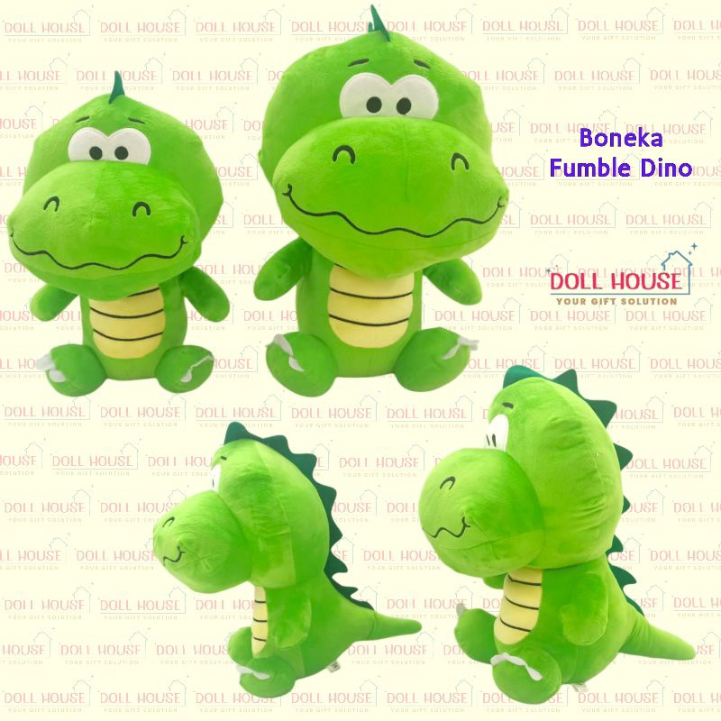 Boneka Dino Lucu / Boneka Dinosaurs / Boneka Dinosaurus / Boneka Fumble Dino