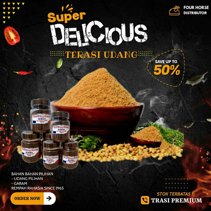 

TERASI UDANG GORENG SUPER NEYSHA ASLI TUBAN 100gr TRASI TUBAN TANPA PENGAWET