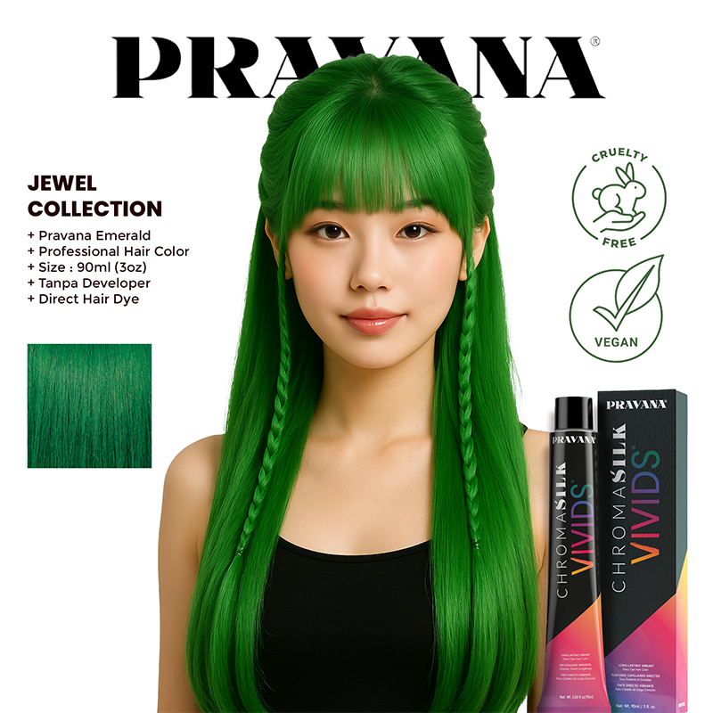PRAVANA JEWEL EMERALD - Vegan Hair Color (Cat Rambut)