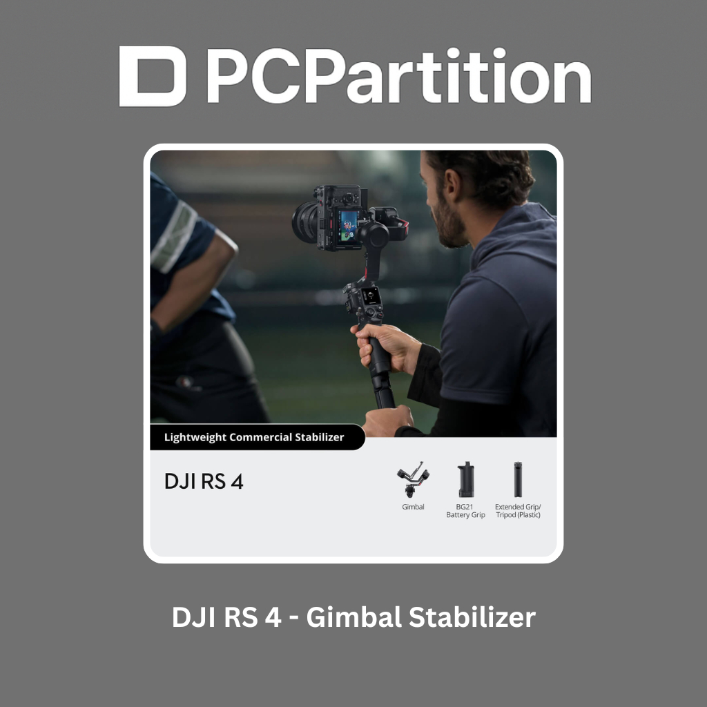 DJI RS 4 - Gimbal Stabilizer