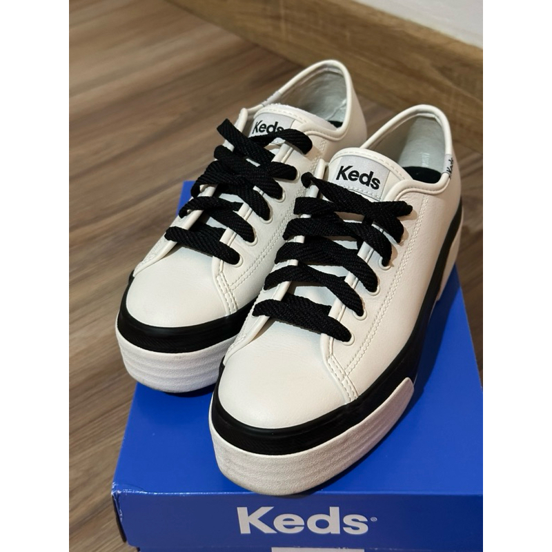 preloved Keds Triple Up Leather Bumper Foxing Stripe Original size 37