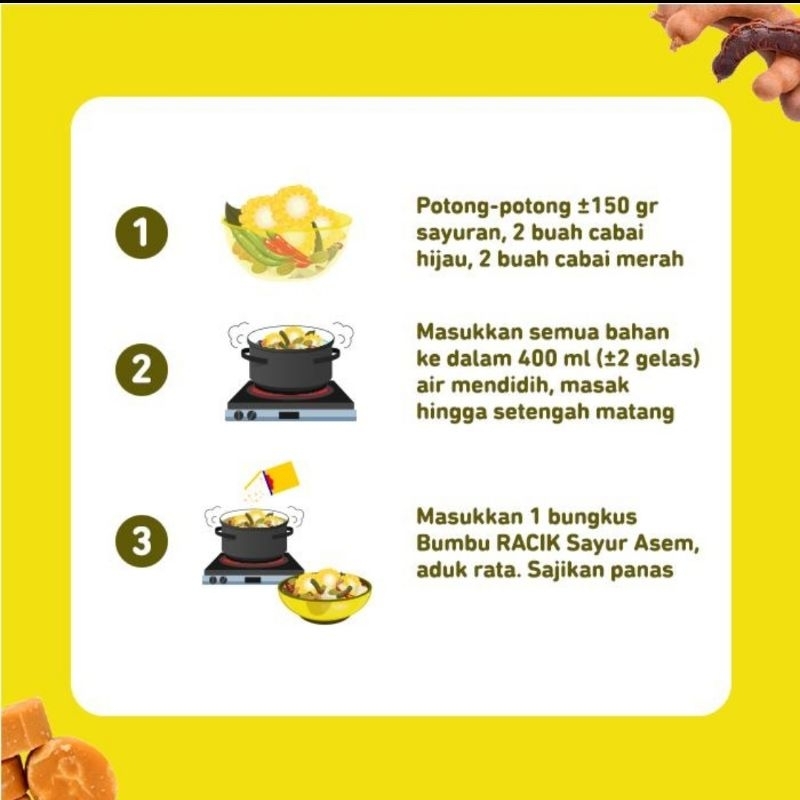 

Classica2106 Bumbu Racik Ayam Goreng / Sayur Asem Indofood Per Renceng Isi 10 Sachet