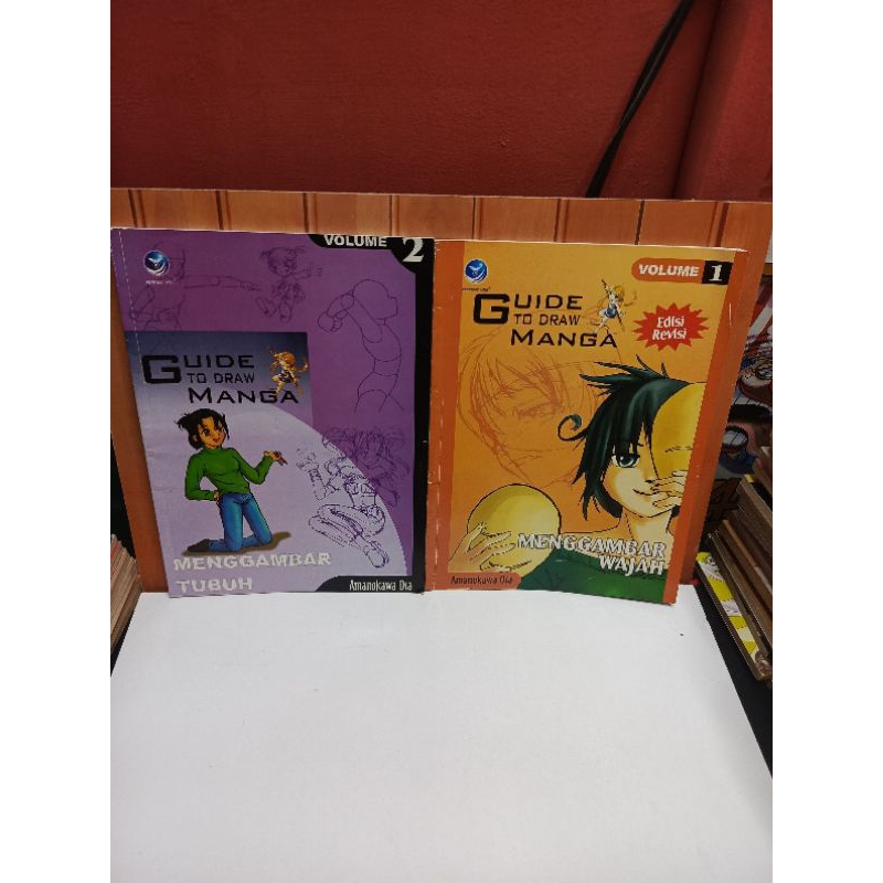 Buku Belajar Menggambar Manga / Guide to draw manga Original Preloved