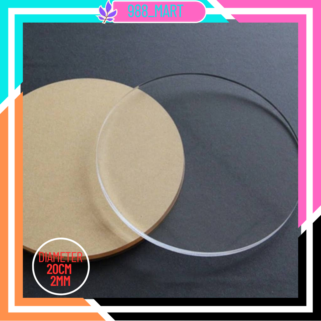 

【COD READY STOCK】Akrilik Bulat / Akrilik Lingkaran Bening Diameter 20 cm 2mm