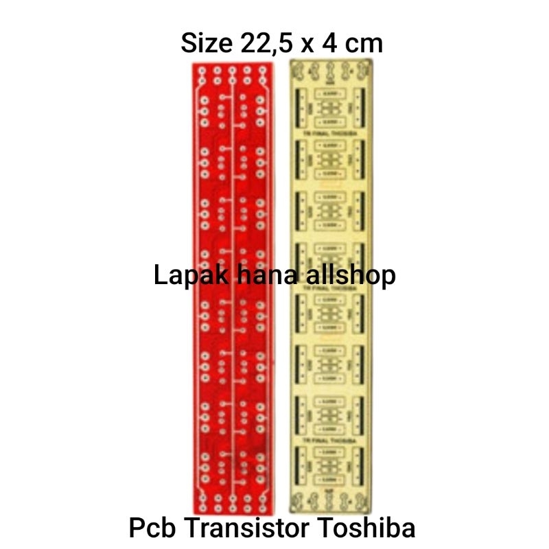Pcb transistor final toshiba 4set 5set 8set bahan semi fiber Pcb tr final