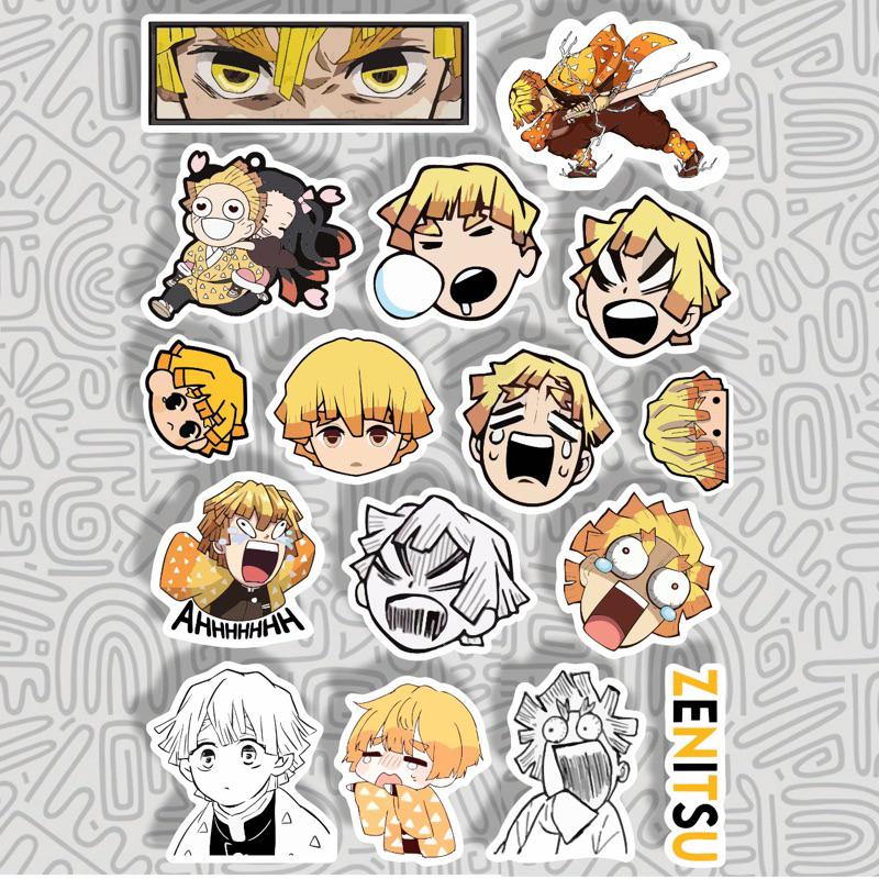 

Sticker Anime Zinetsu Kimetsu No Yaiba || stiker helm demon slayer
