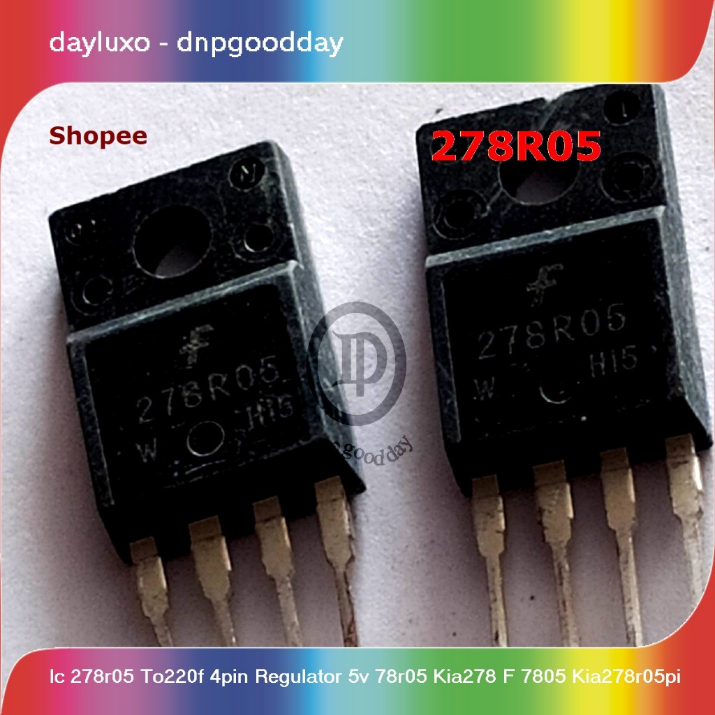 ic 278r05 to220f 4pin regulator 5v 78r05 kia278 f 7805 kia278r05pi