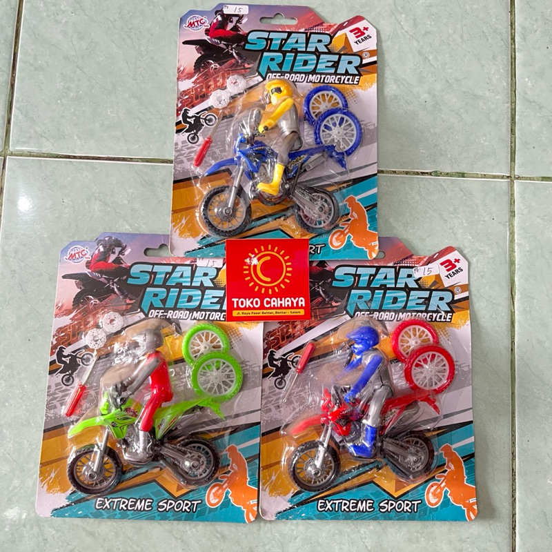 motorcross anak mainan trabas anak toys bike trail bisa ganti ban