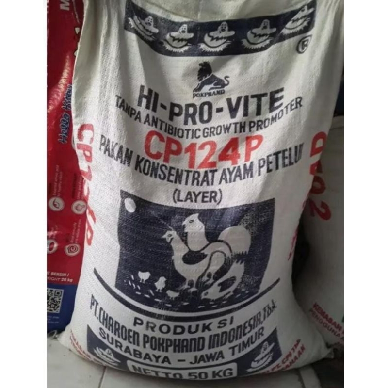pakan konsentrat ayam peterlur ( layer)cp 124 p
