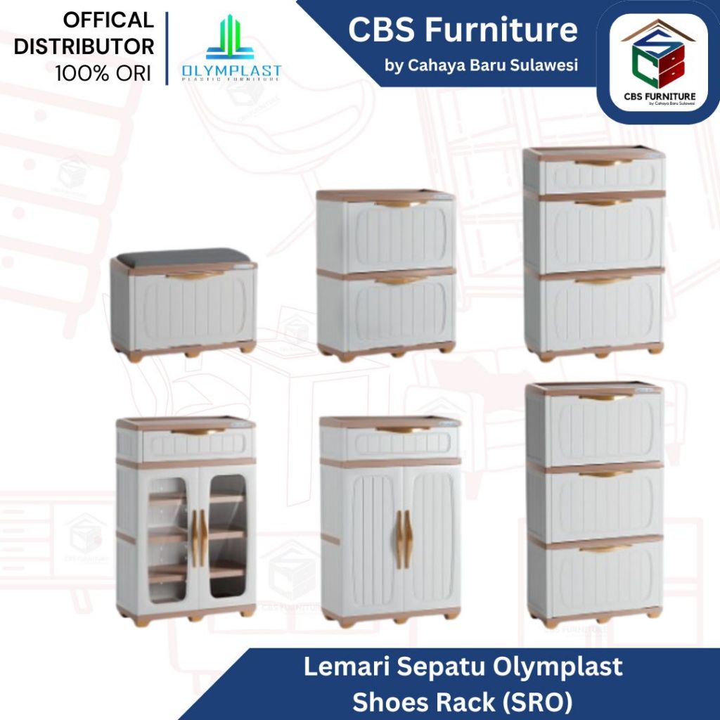 Olymplast - Lemari Rak Sepatu Olymplast Shoes Rack - SRO