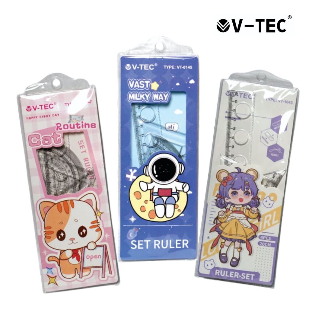 

Penggaris Set V-TEC Fancy Cover