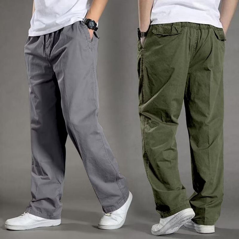 Celana pria sam-Celana panjang pria chino katun premium