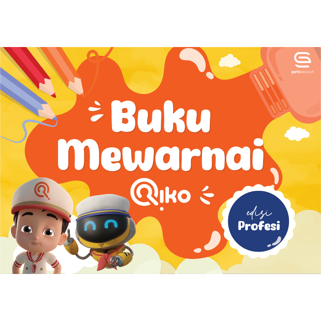 Buku Mewarnai Riko The Series - Edisi Profesi