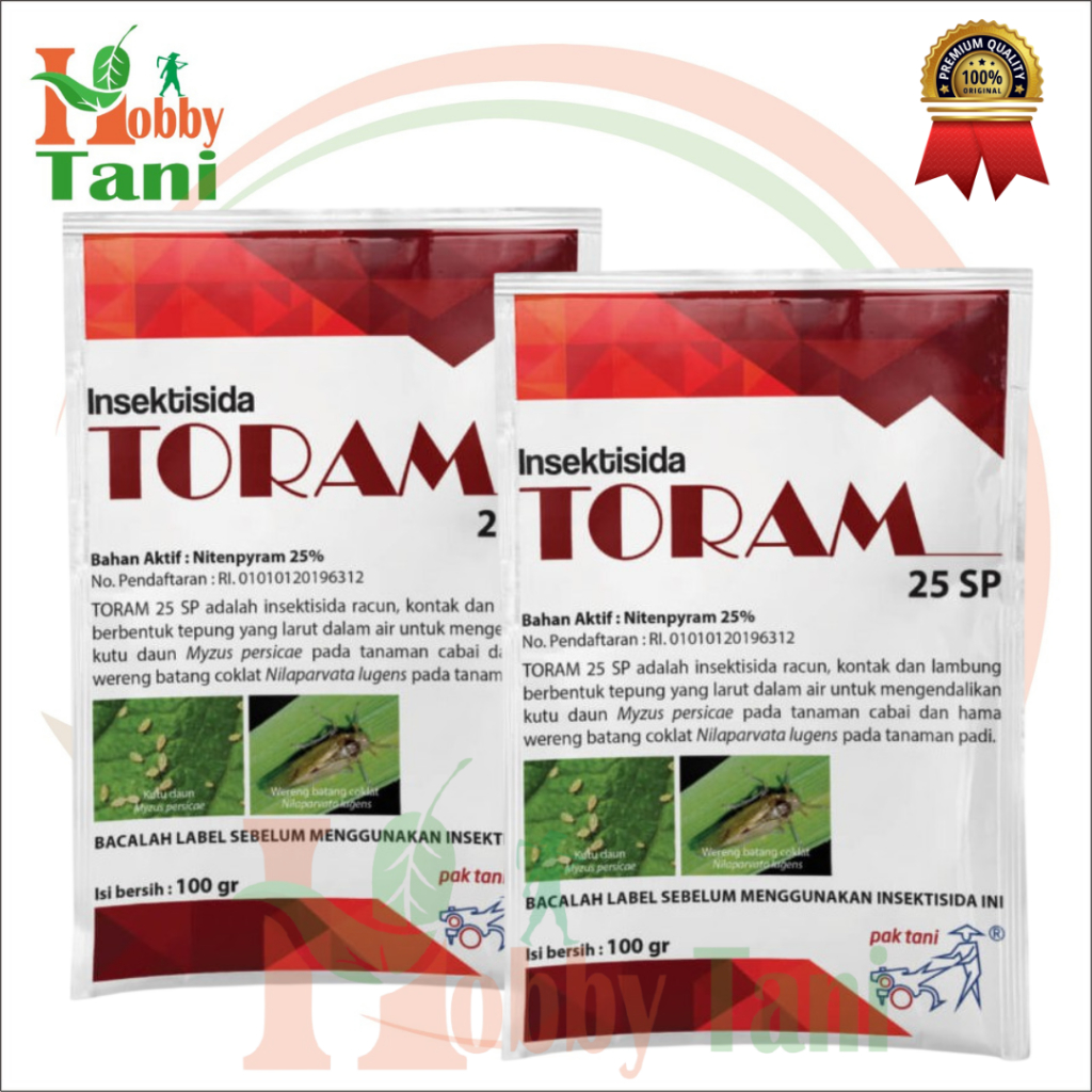 Insektisida TORAM 25 SP Pak Tani 100 gr PRODUK ORIGINAL / Toram 25 SP