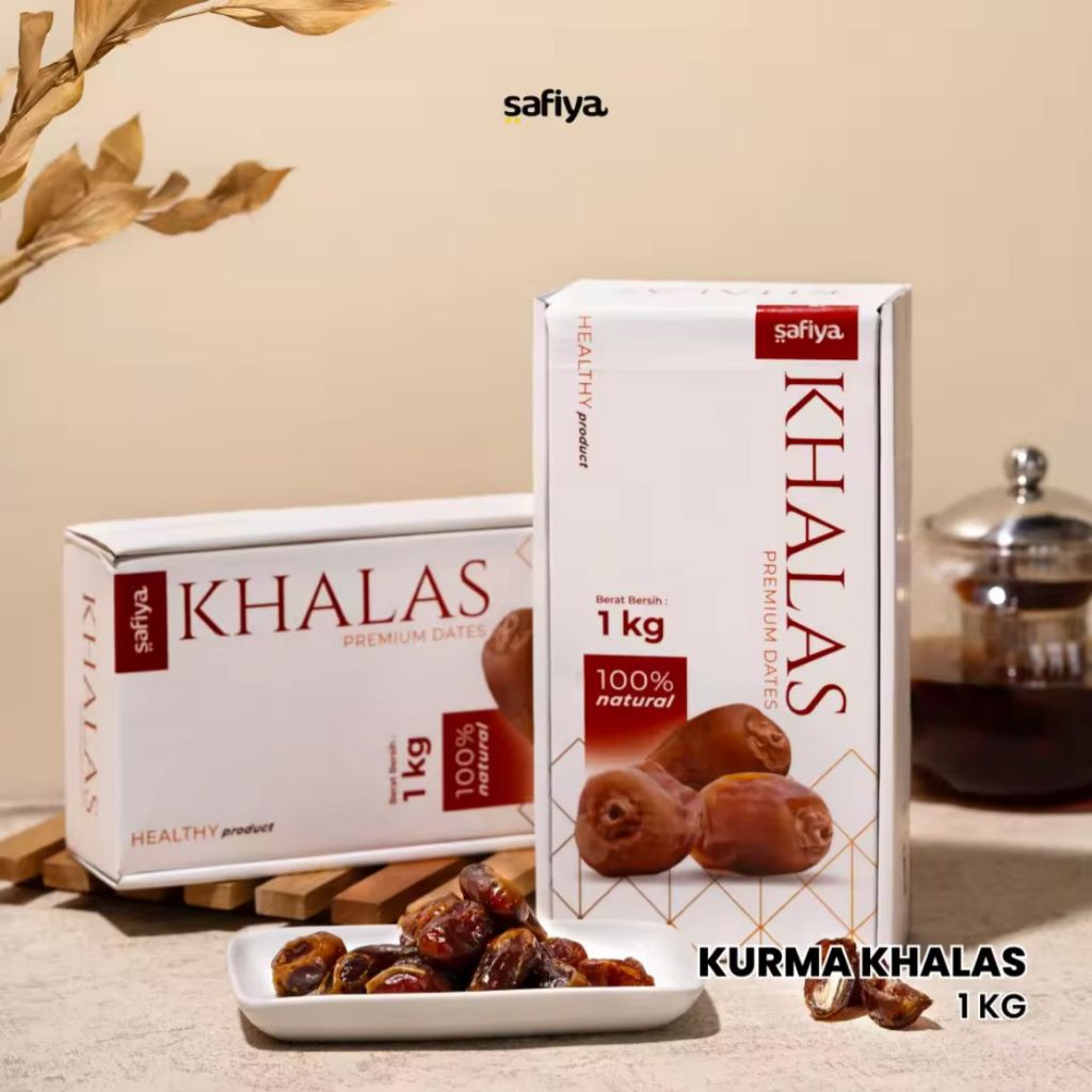 

Kurma Khalas 1 Kg Safiya | Kurma Kholas Manis Legit Premium Oleh Oleh Haji dan Umroh