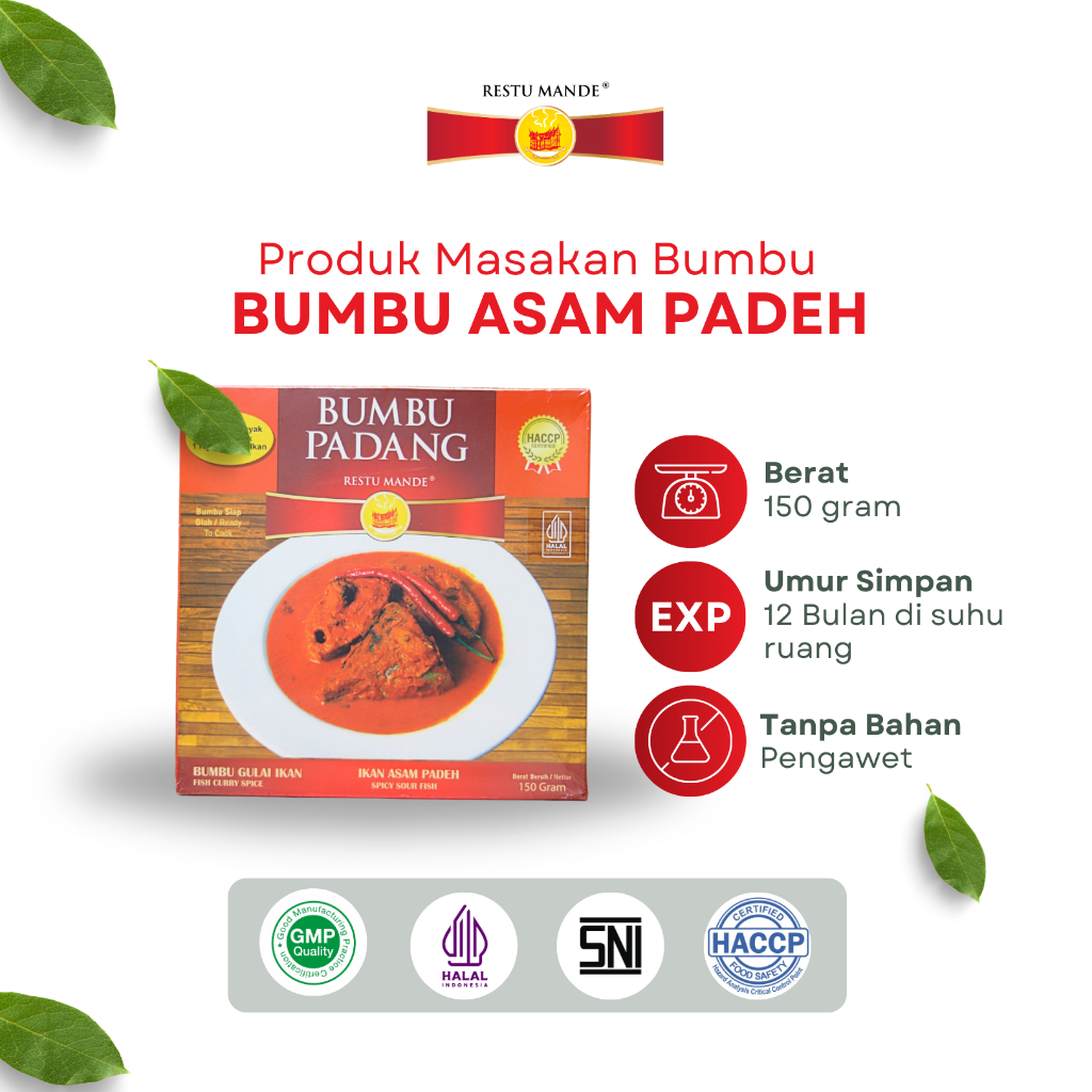 

Restu Mande Bumbu Gulai Ikan Asam Padeh 150 gram