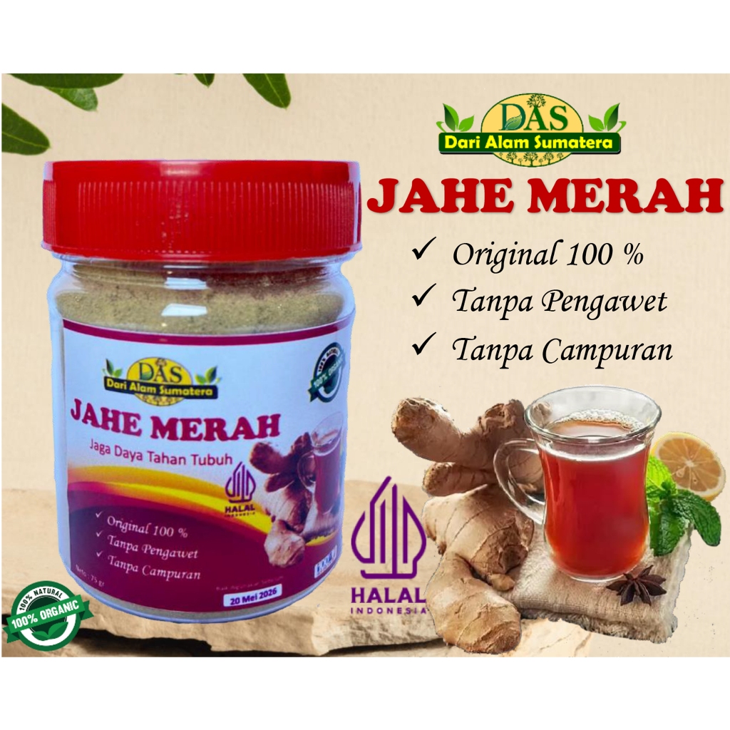 

JAHE MERAH BUBUK 100% ORIGINAL - HALAL ( DARI ALAM SUMATERA )