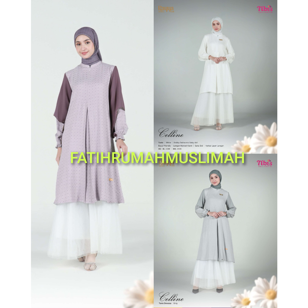 NEW / TERBARU / NIBRAS / ATASAN DEWASA / ATASAN NIBRAS / ATASAN / CELLINE TUNIK / CELLINE TUNIK / NI