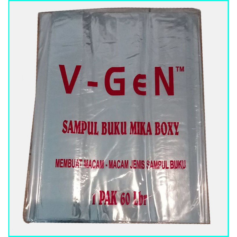 

(10 LEMBAR) Sampul Buku Plastik Mika Boxy V-Gen tebal / Big Boss Campus