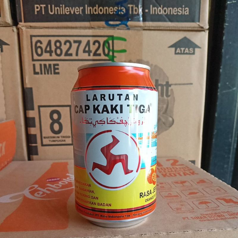 

Larutan cap kaki tiga rasa jeruk 320ml